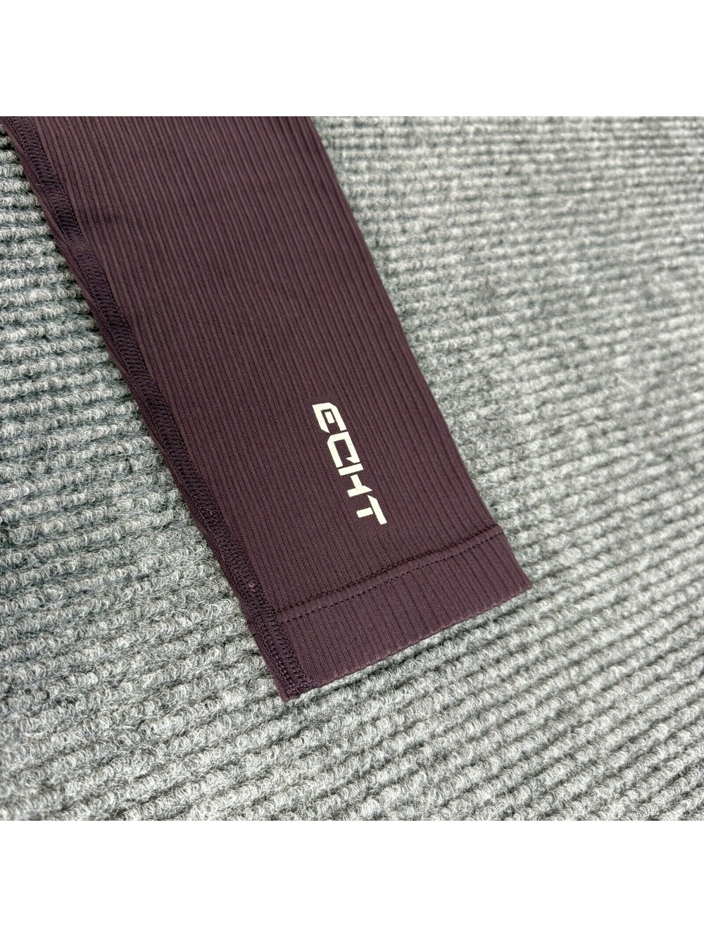 ECHT WOMENS Bold Burgundy Red Leggings SIZE XS-S Pull On Textured Fabric Gym UEC - Picture 5 of 7